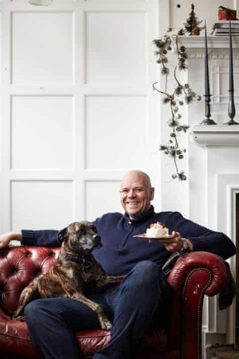 Tom Kerridge’s 10 dishes of Christmas | Chefs | The Guardian Christmas Food Table, Coloured Sofa, Tom Kerridge, Cooking Christmas, Baked Camembert, Christmas Tables, Chantilly Cream, Fruit Compote, Burgundy Colour