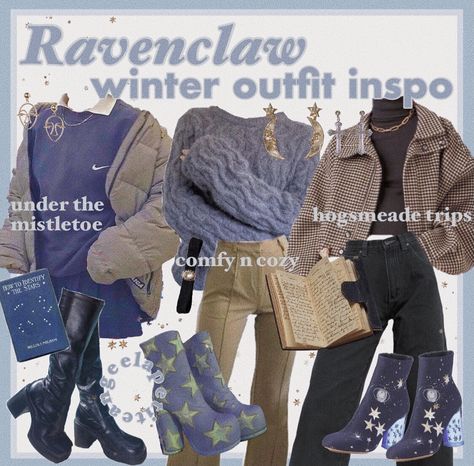 Formerly @lepetitangee on instagram! Moving everything to Pinterest! Ravenclaw Inspired Outfits, Ravenclaw Outfit Aesthetic, Hogwarts Clothes, Ravenclaw Outfit, My Ideal Self, Ideal Self, Seasonal Outfits, Harry Potter Universe, Harry Potter Universal