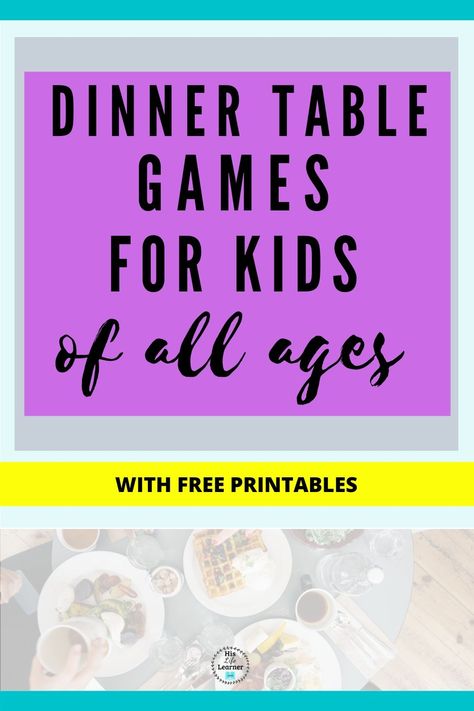 Dinner Table Activities, Family Dinner Activities, Dinner Games Family, Dinner Party Games At The Table Birthday, Dinner Table Games Families, Table Top Games For Kids, Games To Play At Dinner Table, Dinner Table Games For Adults, Family Table Games