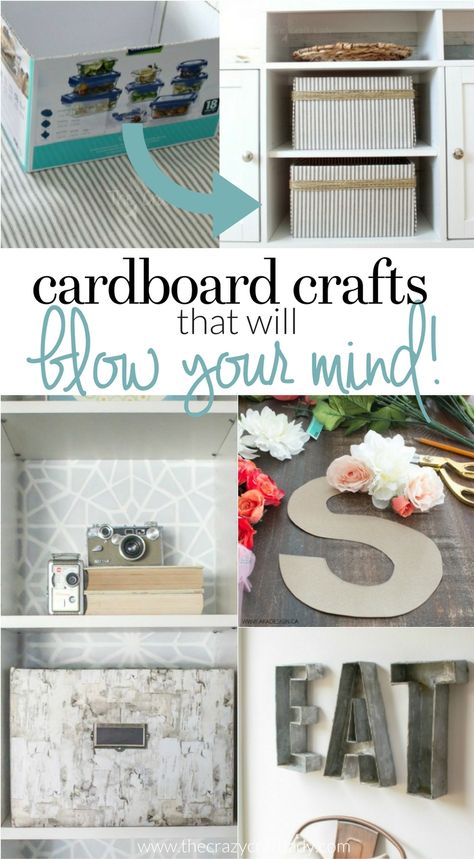 Card Board Crafts, Cardboard Box Ideas, Cardboard Decor, Cardboard Crafts Decoration, Cardboard Box Diy, Cardboard Organizer, Cardboard Projects, Cardboard Ideas, Cardboard Recycling