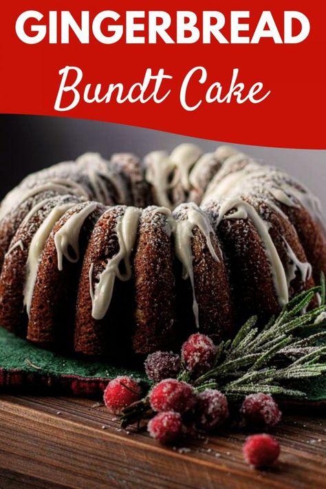 Bundt Cake Recipes Christmas, Gingerbread Bundt Cake Recipes, Christmas Bundt Cake Recipes, Cake Recipes Christmas, Gingerbread Bundt Cake, Christmas Bundt Cake, Cake Texture, Gingerbread Cake Recipe, Gingerbread Recipes