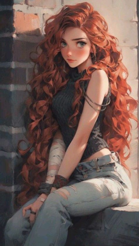 Redhead Characters, Jolie Photo, Girls Characters, Digital Art Girl, Cute Anime Pics, Girly Art, Character Portraits, الرسومات اللطيفة, Dark Fantasy Art