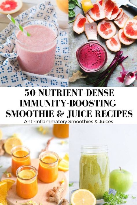 50 Nutrient-Dense Detox Smoothie and Juice Recipes from around the web. The internet’s finest cleansing smoothie and juice recipes to make you feel energized, glowy and amazing. Keto Juice, Nutrient Dense Smoothie, Immune Boosting Smoothie, Healthy Eating Guide, Joe Cross, Inflammation Recipes, Anti Inflammation Recipes, Inflammatory Recipes, Smoothie Cleanse