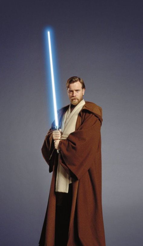 Obi wan, My love and Google search on Pinterest Beard Halloween Costumes, Obi One, Jedi Temple, Alec Guinness, Star Wars Background, Star Wars Obi Wan, Revenge Of The Sith, The Sith, Ewan Mcgregor