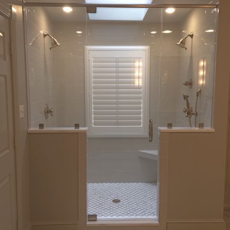 Bathroom Windows In Shower, Shower Layout, Shower Window, Small Shower Remodel, Shower Stalls, Window In Shower, Master Shower, Bathroom Window, Bathroom Red