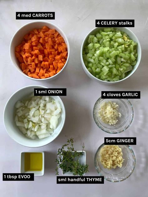 Celery Vegan Recipes, Cooking With Celery, Vegan Celery Soup, Celery Soup Vegan, Celery Carrot Recipes, Celery Soup Healthy, Carrot Celery Recipe, Cooked Celery Recipes, Soup With Celery And Carrots