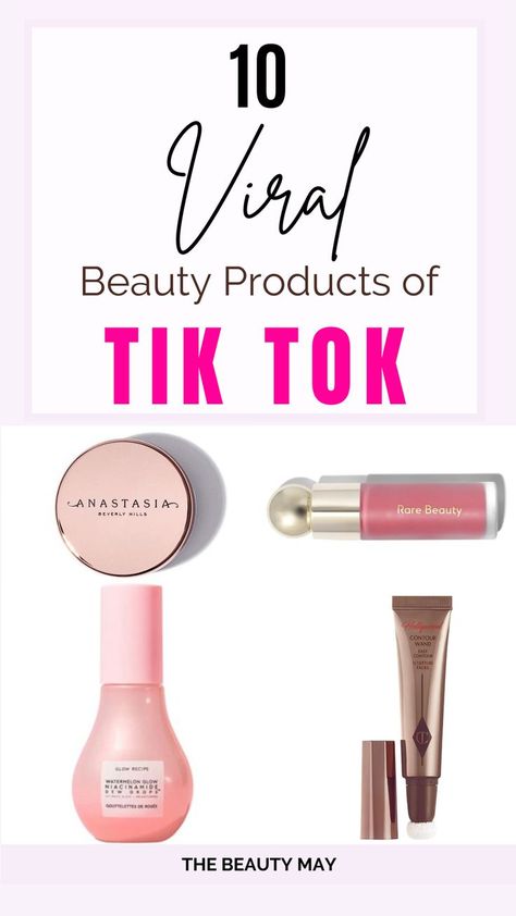 Organize Beauty Products, Viral Makeup Products, Beauty Products Organization, Tik Tok Beauty, Aesthetic Beauty Products, Beauty Products Aesthetic, Tik Tok Makeup, Beauty Products Labels, Love Tiktok