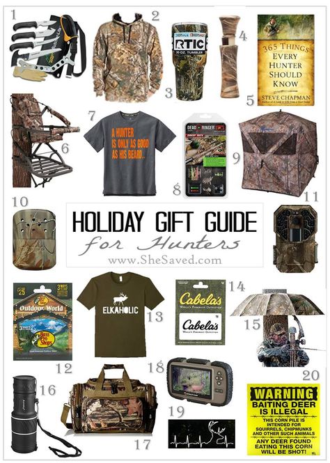 HOLIDAY GIFT GUIDE: Gifts for the Hunter on Your List Gift Ideas For Hunters, Gifts For Boyfriend Long Distance, Country Man, Bday Gifts For Him, Surprise Gifts For Him, Thoughtful Gifts For Him, Romantic Gifts For Him, Best Boyfriend Gifts, Diy Gifts For Him