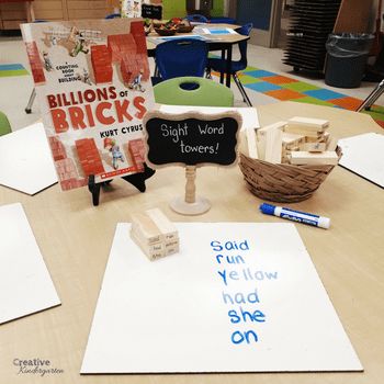 3 play-based kindergarten literacy center ideas to practice sight word recognition and spelling. Tutoring Kindergarten, Literacy Provocations, Play Based Kindergarten, Play Based Classroom, Literacy Center Ideas, Literacy Centres, Writing Sight Words, Purposeful Play, Centers Kindergarten