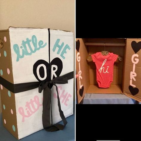 9 Sweet Gender Reveal Ideas You Can Pull Off – Living Textiles Co Gender Reveal Closet Diy, Gender Revile Ideas, Gender Reveal Creative Ideas, Gender Reveal Box Ideas Diy, Inside Gender Reveal Ideas, Unique Gender Reveal Ideas Creative, Cardboard Closet, Closet Gender Reveal, Diy Gender Reveal Ideas