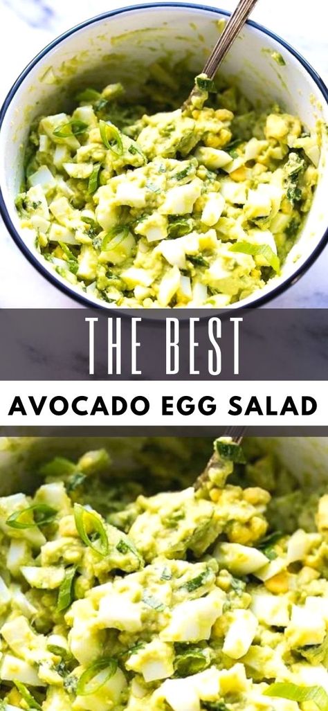 Avocado Egg Salad Recipe, Egg Salad Recipe Healthy, Avocado Recipes Healthy, Healthy Toast, Easy Egg Salad, Avocado Salad Recipes, Avocado Egg Salad, Salad Easy, Egg Salad Recipe