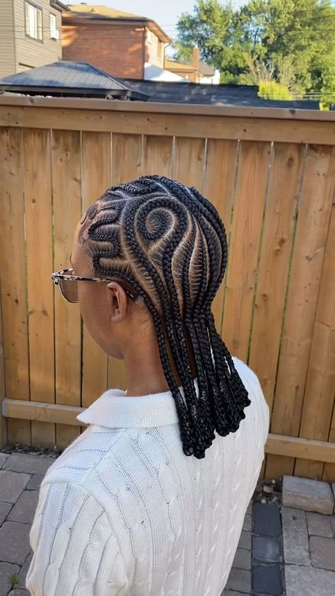 Click on the blog link for hair used and supplies needed.  . . . Cornrows ideas. Cornrows for black women. Cornrows braids. Cornrows styles. Two Row Cornrow Styles, Plait Backs On Black Women, Unique Fulani Braids, Cornrow To The Back Hairstyles, Plait Back Cornrows Braids, Cornrows Styles For Black Women, Design Cornrows Braids, All Back Cornrows Hairstyles, Cornrows For Black Women