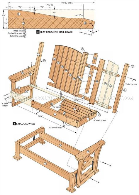 20+ Glider Chair Plans - Best Paint for Furniture Check more at http://steelbookreview.com/20-glider-chair-… | Outdoor glider, Outdoor chairs, Diy outdoor furniture Porch Glider Plans, Outdoor Glider Chair, Porch Glider, Porch Swing Plans, Glider Bench, Wind Power Generator, Chair Woodworking Plans, Garden Bench Diy, Outdoor Glider