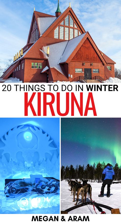 Are you looking for the best things to do in Kiruna in winter? This guide details the top activities during winter in Kiruna, as well as the top attractions! | Winter trip to Kiruna | Kiruna tours | Kiruna winter tours | What to do in Kiruna | Things to do in Kiruna | Visiting Kiruna | Visit Kiruna | Kiruna snow | Sweden in winter | Winter in Sweden Sweden Winter Travel, Kiruna Sweden Winter, Sweden Hiking, Things To Do During Winter, Scandinavia Trip, Winter In Sweden, Kiruna Sweden, Travel To Sweden, Sweden Winter