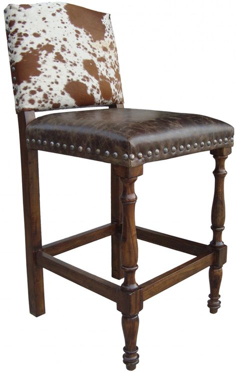 Refurbished Bar Stools, Cowhide Bar Stools, Western Chair, Cowhide Bench, Traditional Bar Stool, Cowhide Decor, Leather Barstools, Dining Table Bar, Classic Bar Stools