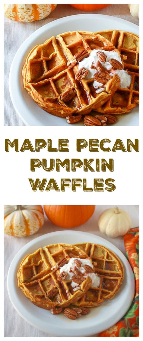 Pecan Waffle Recipe, Healthy Breakfast Ideas Easy, Pumpkin Pecan Waffles, Pecan Pancakes, Pecan Waffles, Pecan Pumpkin, Easy Waffle Recipe, French Toast Pancakes, Breakfast Ideas Easy