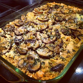 Stracciatella: Lightened Up Chicken Marsala Casserole Chicken Marsala Casserole, Sweet Potato Recipes Casserole, Potatoe Casserole Recipes, Chicken Marsala, Cobbler Recipe, Tater Tots, Chicken Recipes Casserole, Peach Cobbler, Sweet Potato Recipes