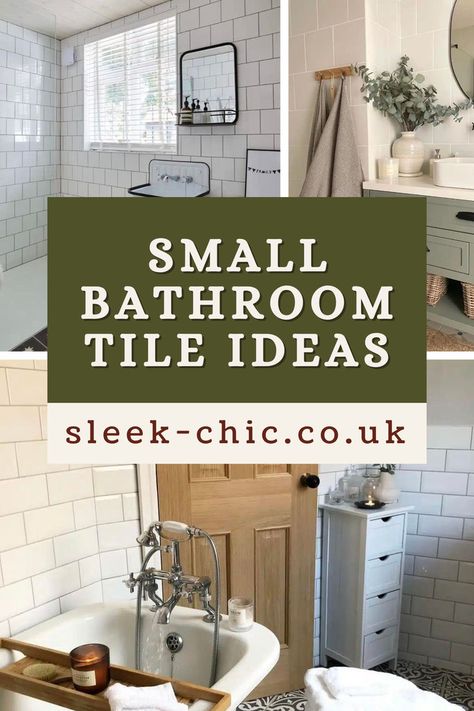 If you’re ready to go on your small bathroom redesign, we’ve put together a list of the best bathroom tile patterns for small spaces and interior design ideas that are still big on personality. Bathroom Ideas With Tile Walls, All Tiled Small Bathroom, Wall To Wall Tile Bathroom, Small Fully Tiled Bathroom Ideas, Small Bathroom Remodel Tile Wall, Small All Tiled Bathrooms, Full Wall Tile Backsplash Bathroom, Vertical Subway Tile Small Bathroom, How To Tile A Small Bathroom