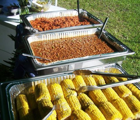 Bbq Wedding Reception, Wedding Reception Dinner, Bbq Menu, Picnic Theme, I Do Bbq, Bbq Wedding, Wedding Reception Food, Reception Food, Reception Dinner