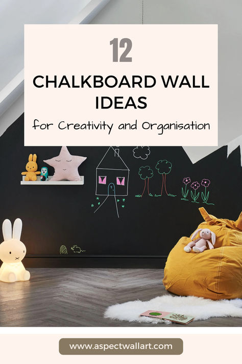 12 Chalkboard Wall Ideas for Creativity and Organisation Chalkboard Organization Ideas, Chalkboard Office Wall Ideas, Peel And Stick Chalkboard Wallpaper, Chalkboard Playroom Ideas, Magnetic Chalkboard Wall Playroom Ideas, Chalk Wall Playroom, Bedroom Chalkboard Ideas, Chalk Wall Ideas For Kids, Kids Hallway Decor Wall Ideas