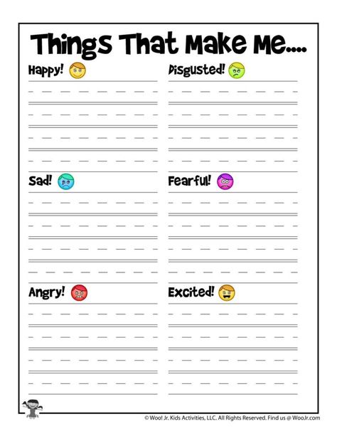 Helping Kids Identify Emotions Worksheets | Woo! Jr. Kids Activities : Children's Publishing Inside Out Social Emotional Activities, Free Feelings Printables, Social Emotional Learning Activities Free Printables, Mental Health Crafts For Kids, Sensory Worksheets, Social Emotional Activities Elementary, Emotion Regulation Activities For Kids, Zones Of Regulation Printables Free, Sel Activities For Elementary School