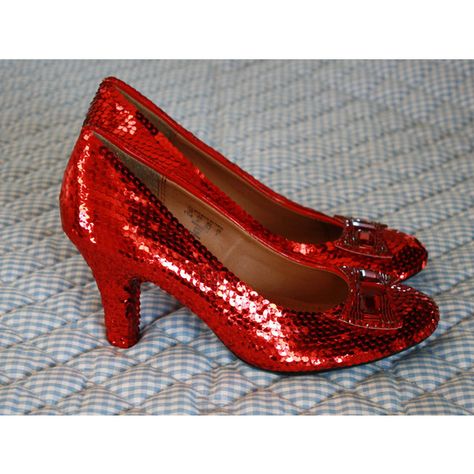 Custom Style Sequin Rhinestone Dorothy Ruby Red Slippers Wizard of Oz... (£100) ❤ liked on Polyvore featuring shoes, flats, platform shoes, high heel stilettos, pointed toe ballet flats, ballet shoes and pointed toe flats Red Slippers Wizard Of Oz, Enchantment Under The Sea Dance, Under The Sea Dance, Sparkly Ballet Flats, Custom Heels, Sparkly Pumps, Ruby Red Slippers, Sequin Flats, Velvet Embroidery