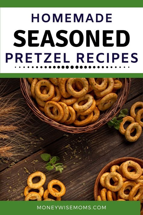 Flavored Pretzel Recipes, Mini Pretzels Recipes, Pretzel Seasoning Recipes, Pretzel Seasoning, Make Your Own Snacks, Cinnamon Snacks, Lunch Boxes Ideas, Gameday Snacks, Spiced Pretzels