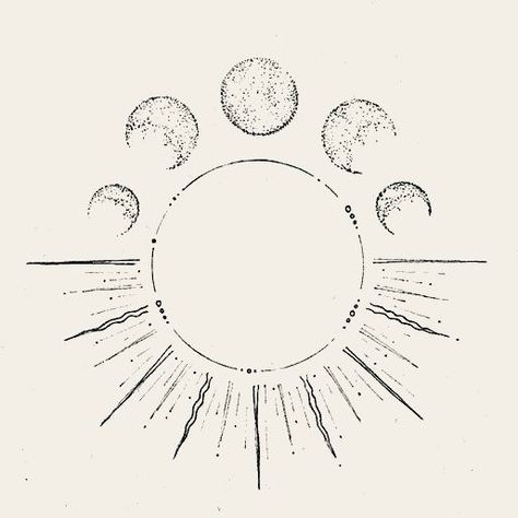 Eye In The Sky Tattoo, Sun And Moon Drawing Ideas, Elegant Sun Tattoo, Sun Moon And Earth Tattoo, Sun Thigh Tattoos Women, Sun And Heart Tattoo, Sun And Moon Tattoo Placement Ideas, Circle Sun Tattoo, Sun And Moon Art Drawings