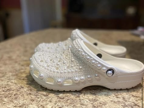 Wedding Crocs For Bride, Croc Wedding, Bride Crocs, Bridal Crocs, Wedding Crocs, Dream Sweet 16, Color Scheme Wedding, Hello Kitty Wedding, Bride Collection