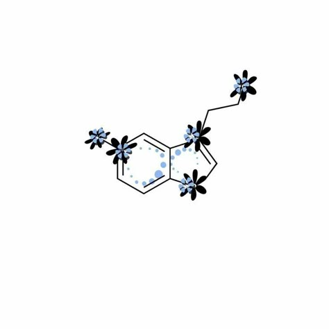 Serotonin Tattoo, Chemistry Tattoo, Halloween Tattoos Sleeve, Science Tattoo, Beautiful Tattoo Designs, Molecule Tattoo, Sunflower Tattoos, The Lotus Flower, Getting A Tattoo