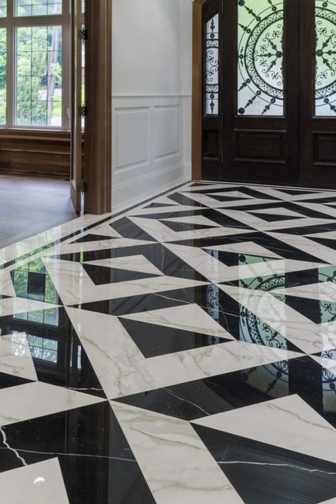 Floor Inlay Design Patterns, Granite Parking Flooring Design, Floor Border Design, Flooring Ideas Marble, Floor Tile Patterns Layout, Parking Tiles Design, Calacatta Marble Floor, Living Room Flooring Ideas, Room Flooring Ideas