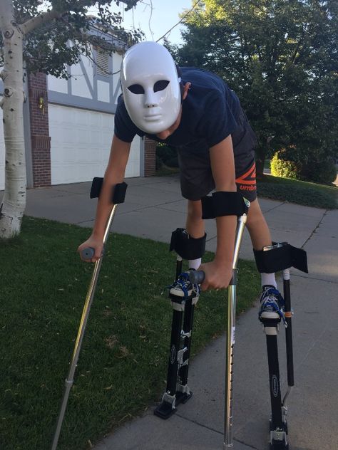 Making a Spirit Walker Costume. We start thinking about Halloween… | by J. Trent Adams | Medium Stilt Costumes Scary, Summerween Trickster Costume, Stilt Creature Costume, Skin Walker Costume, Skinwalker Costume, Spirit Walker Costume, Creative Scary Halloween Costumes, Scary Costumes Ideas, Stilt Walker Costume