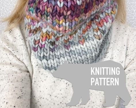 Women Knitting Patterns, Knitting Patterns For Christmas, Knitting Patterns Hats, Knit Cowl Pattern, Woolly Bear, Colorwork Knitting Patterns, Motif Fair Isle, Mittens Knitting, Knitting Patterns For Women