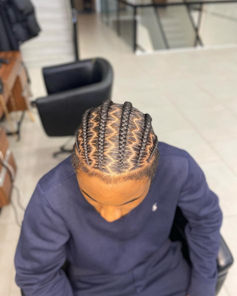 ✨Men Zigzag cornrows ✨ May slots are now open, head over to our website to book or drop us a Dm for all enquiries. . . . #mencornrows #cornrows #explorepage #bristolbraids #bristolhair #bristolhairsalon #bristolafrohair #bristolbasedsalon #smallbusiness #smallhairbusiness #bristolbusiness #hairideads ##littlebraids #youngbraider #justdoingwhatilove #allhairtypes #Bristol #freshbraids #freshhair #newhair #hairbristol # Starter Cornrows Men, Conroe Braids Hairstyles Men, Zigzag Braids For Men, Zigzag Cornrows Men, Zig Zag Cornrows Braids For Men, Straight Back Cornrows Men, Simple Braids For Men, Cornrow For Men, Cornrows Male