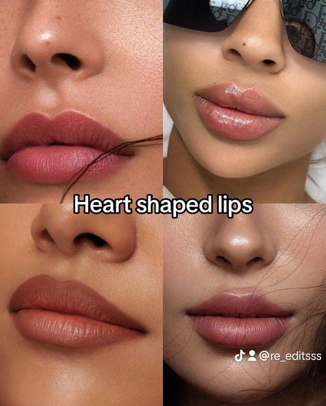 Which lips do you have? Angelic Lips Shape, Cupid Lips Shape, Lip Shapes Chart, Heart Shaped Lips Aesthetic, Types Of Lips Shape, Beauty Maintenance Routine, Lips Reference, Beauty Maintenance, Heart Lips