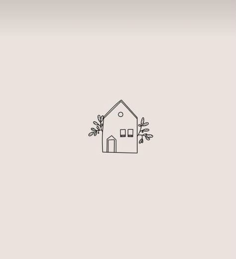 Childhood Home Tattoo, Little House Tattoo, Small House Tattoo, Golden Tattoo, Tattoo House, House Outline, House Tattoo, Unique Small Tattoo, M Tattoos