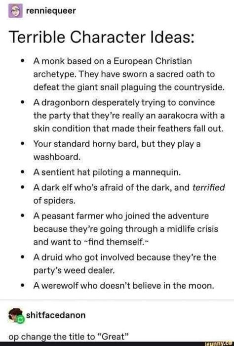 D&D Memes I found today - Imgur Giant Snail, Tenacious D, Dnd Stories, Dungeons And Dragons Memes, Dnd Funny, Dragon Memes, Dnd Memes, Midlife Crisis, D And D