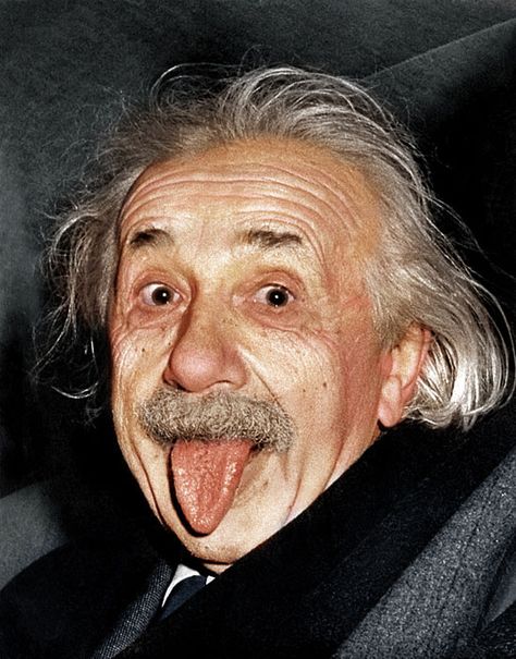 Adding Color to Historic Photos [20 pics] Einstein Tongue, Funny Einstein, Albert Einstein Facts, Einstein Photo, Albert Einstein Photo, 얼굴 드로잉, 얼굴 그리기, Einstein Quotes, E Mc2