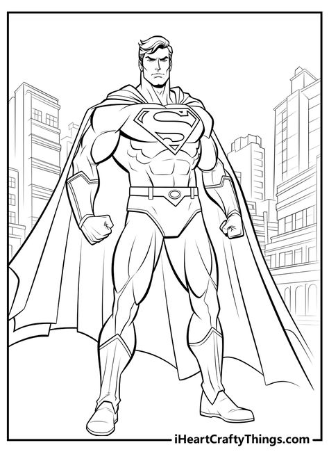 Superman Coloring Pages Superman Coloring Pages, Monster Truck Coloring Pages, Superhero Coloring Pages, Drawing Superheroes, Superhero Coloring, Boy Coloring, Superman Art, Truck Coloring Pages, Coloring Pages For Boys