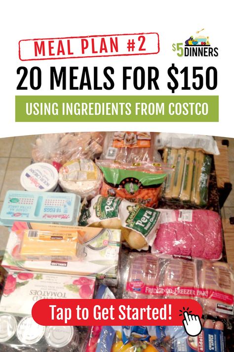 20 Meals for $150 - Using Costco Ingredients (Freezer Meal Packs) Costco Budget Meal Plan, Cheap Costco Meals, Costco Meal Plan, Budget Dinner, Costco Meals, Freezer Recipes, Crock Pot Freezer, Table D Hote, Budget Meal Planning