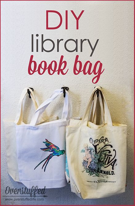 Get your kids excited for summer library trips by making this incredibly simple and personalized book bag. It's a fun, fast project that is also inexpensive--you can get everything you need in the craft aisle at WalMart. Diy Library, Library Book Bag, Excited For Summer, Diy Music, Diy Tote, Library Bag, Personalized Book, Wal Mart, Book Bags