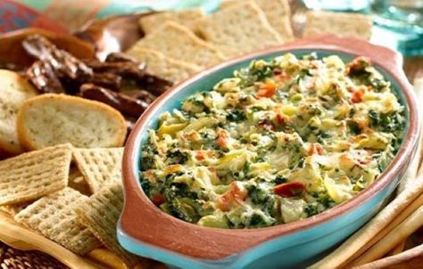 Hot Spinach & Artichoke Dip | Knorr US Hot Spinach Artichoke Dip, Knorr Spinach Dip, Baked Spinach Artichoke Dip, Spinach Artichoke Dip Recipe, Spinach Dip Recipe, Artichoke Dip Recipe, Dips And Spreads, Spinach Artichoke Dip, Dips Appetizers