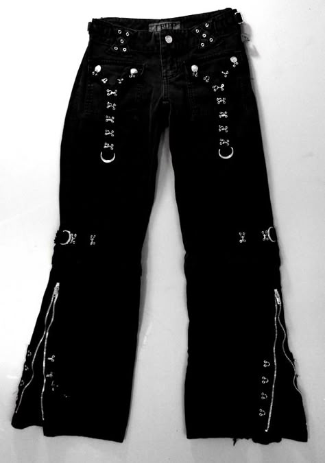 Tripp Nyc Pants Outfit, Alt Jeans, Tripp Jeans, Vkei Outfits, Goth Jeans, Tripp Nyc Pants, Goth Pants, Tripp Pants, Goth Clothes