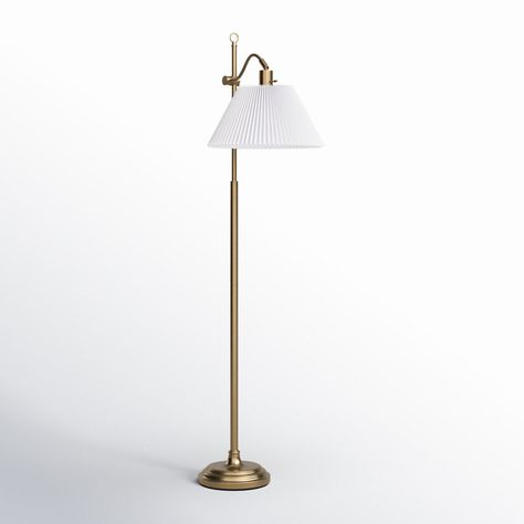 Birch Lane™ Swanmore 64.75'' Brass Task Floor Lamp & Reviews | Wayfair Reading Floor Lamp, Reading Lamp Floor, Task Floor Lamp, Room Ambiance, Master Bedrooms Decor, Outdoor Ceiling Fans, Lamp Sets, Birch Lane, Lighting Sale