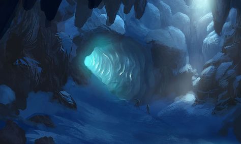 Ice Planet, Icewind Dale, Fantasy Locations, Ice Cave, Stone Walkway, Avatar Dr, Fantasy Concept, Fantasy City, Fantasy Setting