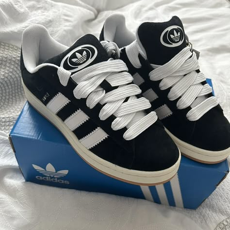 Adidas Campus 00‘s I got these in sizes 39 1/3 (uk... - Depop Adidas Originals Campus 00s, Adidas 00s Campus, Adidas Shoes Outfit, Black Campus, Adidas Campus 00, Shoes For Guys, Adidas Campus Shoes, Campus Shoes, Campus 00