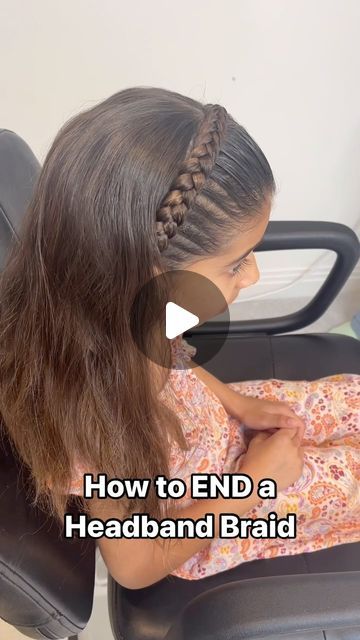 Claire Kent on Instagram: "After my How to do a Headband Braid reel got millions of views and lots of you asked how to finish the braid off so that you don’t have a braid hanging down and in the way, I decided to video how to END a headband braid. Finishing it off like this makes all the difference and gives you a really professional looking braid 🩷 . . . . .  #schoolhairstyles #trenzastyle #schoolhair #headbandbraid #lacebraid #braidtutorial #tranças #lacebraids #hairstylesforgirls #peinados #hairtutorial #hairreels #easyhairstyles #hairvideo #girlshairstyles #nagô #braidsforgirls #braidsofinstagram #hairideas #hairtutorial #hairtutorials #braidstyles #braidedhairstyles #braidideas #penteados #peinadosparaniñas #braidinspo #trenza #partyhairstyle" Braided Hair Band, Headband Braid Hairstyles, Head Band Braid, Hair Crown Braid, Braid Headband Hairstyle, Hair Braid Headband, Braided Headband Hairstyle Tutorial, Braid Headband Tutorial, French Braid Headband