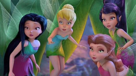 Iconic Groups Of 4 Characters, Tinkerbell And Silvermist, Cartoons Friendship, Tinker Bell And Friends, Tinkerbell Friends, Tinkerbell Movies, Disney Fairies Pixie Hollow, Tinkerbell And Friends, Tinkerbell Disney