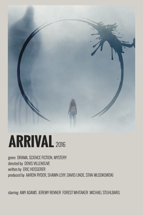 Arrival Movie, Arrival Poster, Forest Whitaker, Movie Card, Denis Villeneuve, Touch Down, Iconic Movie Posters, New Movies To Watch, Film Posters Minimalist