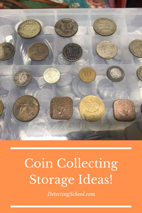 Diy Coin Collection Book, Coin Collecting Tools, Coin Collecting Storage Diy, Coin Collector Gift Ideas, Coin Collection Storage Ideas Diy, Coin Collection Display Ideas, Coin Collection Storage, Coin Collecting Storage Ideas, Coin Storage Ideas